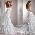 Charming Corset Court Train Sweetheart Sequin Ruffle Wedding Dress Bridal Gown